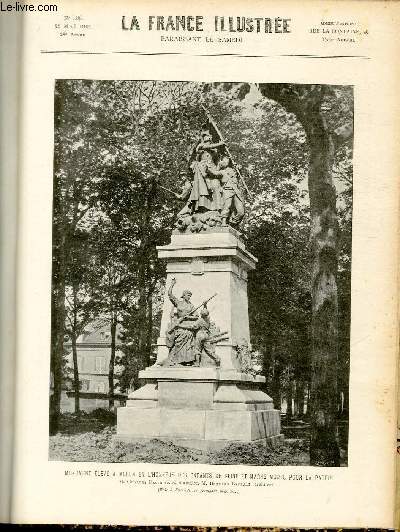 LA FRANCE ILLUSTREE N 1382 - Monument lev  Melun en l'honneur des enfants de Seine-et-Marne mort pour la patrie, M.Charles Desvergnes, statuaire, M.Bernard Bezault, architecte.