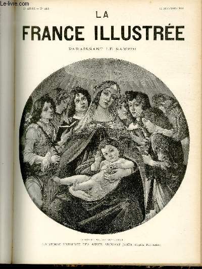 LA FRANCE ILLUSTREE N 1412 - la Vierge entoure des anges adorant Jsus, d'aprs Botticelli.