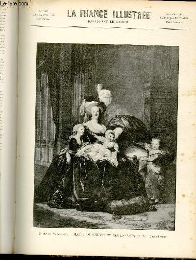 LA FRANCE ILLUSTREE N 1421 - Muse de Versailles, Marie Antoinette et ses enfants, par Mme Vige-Lebrun.