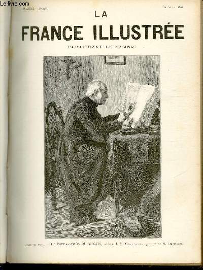 LA FRANCE ILLUSTREE N 1498 - Salon de 1903, la prparation du sermon, tableau de M.Grateyrolle, gravure de M.Lerondeau.