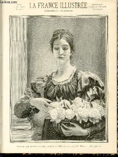 LA FRANCE ILLUSTREE N 1536 - Salon de 1904 (Section de peinture), les pivoines, gravure de Mlle Mirman.