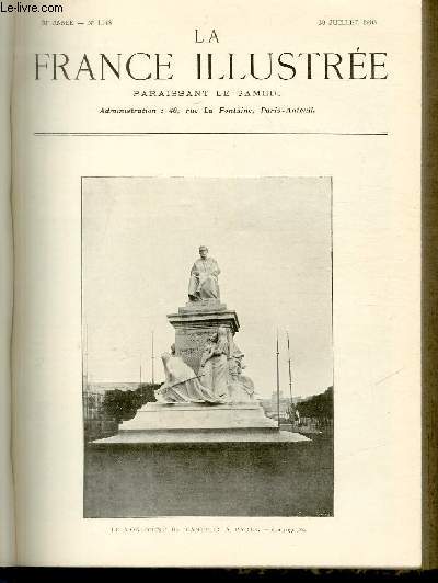 LA FRANCE ILLUSTREE N 1548 - Le monument de Pasteur  Paris.