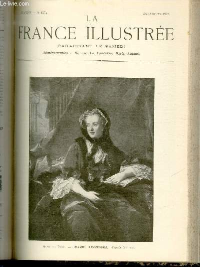 LA FRANCE ILLUSTREE N 1574 - Muse de Dijon, Marie Leczinska, d'aprs Nattier.