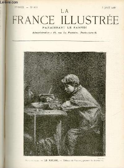 LA FRANCE ILLUSTREE N 1601 - Salon de 1905, le mousse, tableau de Vollon, gravure de Berveiller.