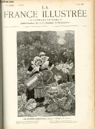 LA FRANCE ILLUSTREE N 1640 - Les petites jardinires, d'aprs le tableau de E.Louyot.