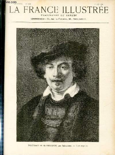 LA FRANCE ILLUSTREE N 1645 - Portrait de Rembrandt, par lui-mme.
