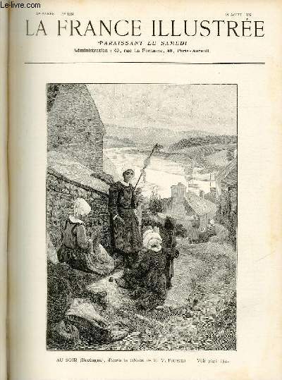 LA FRANCE ILLUSTREE N 1655 - Au soir (Bretagne), d'aprs le tableau de M.V. Fournier.