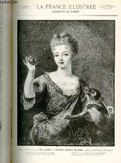 LA FRANCE ILLUSTREE N 1678 - Muse de Versailles - Marie-Anne de Bourbon, duchesse de Conti.