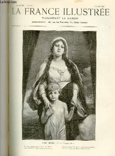 LA FRANCE ILLUSTREE N 1684 Une mre, d'aprs Gabriel Max.