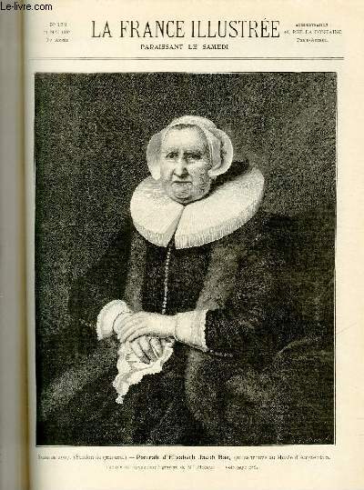 LA FRANCE ILLUSTREE N 1693 - Salon de 1907 (Section gravure) - Portrait d'Elisabeth Jacob Bas, qui se trouve au Muse d'Amsterdam - Tableau de Rembrandt ; gravure de Mlle Mirman.