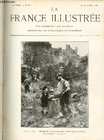 LA FRANCE ILLUSTREE N 1712 Salon de 1907 - Rcolte de pommes de terre dans un jardin cossais, par J.H. Lorimer.