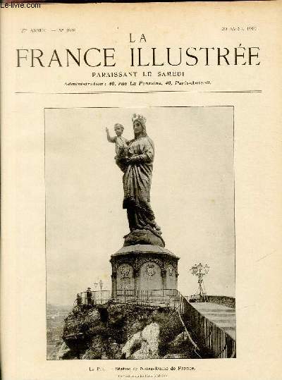 LA FRANCE ILLUSTREE N 1848 - Le Puy, Statue de Notre-Dame de France.