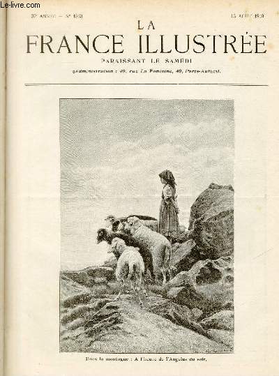 LA FRANCE ILLUSTREE N 1863 - Dans la montagne:  l'heure de l'Angelus du soir.