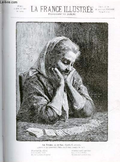 LA FRANCE ILLUSTREE N 1912 - La tireuse de cartes, d'aprs Chantron, gravure de A.Lerondeau (Salon des Artistes Franais de 1911).