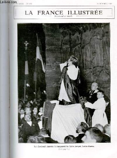 LA FRANCE ILLUSTREE N 1934 - Le Cardinal Amette haranguant la foule devant Notre-Dame.