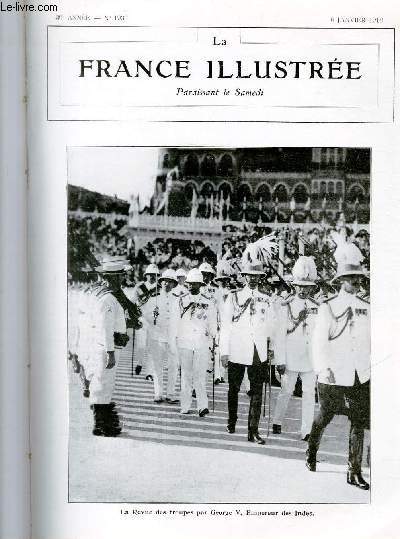 LA FRANCE ILLUSTREE N 1936 - La Revue des troupes par Georges V, Empereur des Indes.