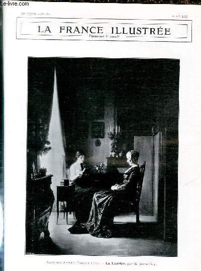 LA FRANCE ILLUSTREE N 1955 - Salon des Artistes Franais 1912, la lectrice, par M.Joseph Bail.