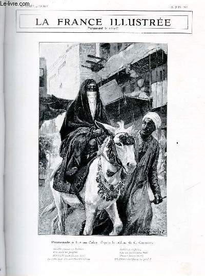 LA FRANCE ILLUSTREE N 1960 - Promenade  ne au Caire, d'aprs le tableau de C.Girardet.