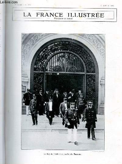 LA FRANCE ILLUSTREE N 1964 - Le Bey de Tunis  sa sortie du Museum.