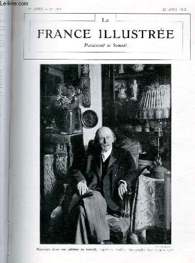 LA FRANCE ILLUSTREE N° 1969 - Massenet dans son cabinet de travail, d'après sa dernière photographie faire en juin 1912.
