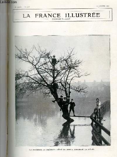 LA FRANCE ILLUSTREE N 1989 - Les inondations en Angleterre: effroi des parents, amusement des enfants.