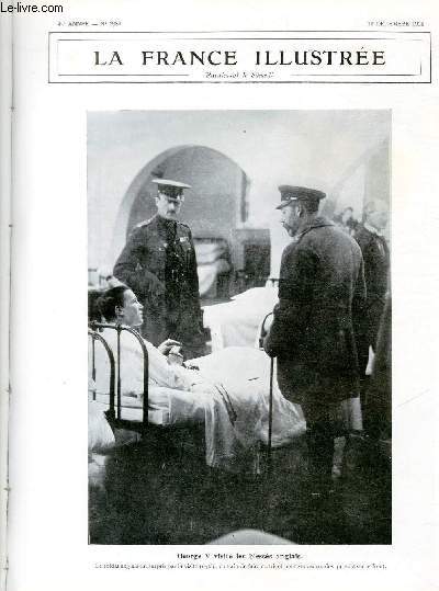 LA FRANCE ILLUSTREE N 2089 - George V visite les blesss anglais.