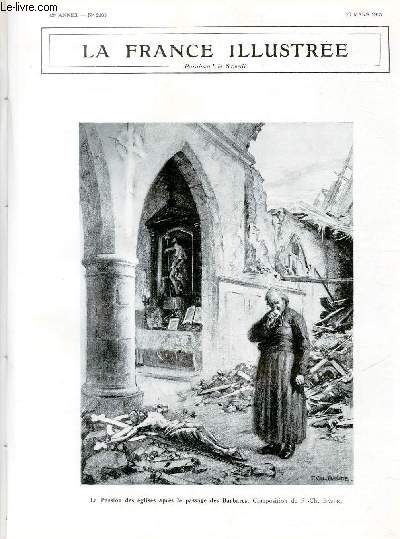 LA FRANCE ILLUSTREE N 2103 - La Passion des glises aprs le passage des Barbares, composition de F.-Ch. Baude.