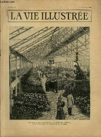LA VIE ILLUSTREE N 5 L'Exposition des Chrysanthmes au Jardin des Tuileries (Gravure de E. Duplessis, d'aprs une photographie de la Vie Illustre).