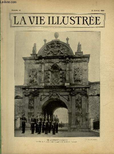 LA VIE ILLUSTREE N 16 Les armements anglais - La relve de la garde devant la porte de la citadelle de Plymouth (Phot. Will Crocker. Plymouth)