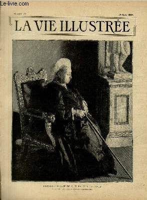 LA VIE ILLUSTREE N 22 Dernier portrait de S. M. La Reine Victoria - Gravure de Ed. Duplessis d'aprs la photographie de Russell and Sons.