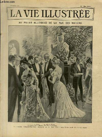 LA VIE ILLUSTREE N 84 La soire d'inauguration donne le 16 mai 1900 (dessin d'aprs nature de Georges Redon)