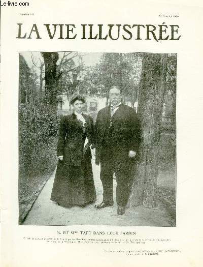 LA VIE ILLUSTREE N 541 M. et Mme Taft dans leur jardin