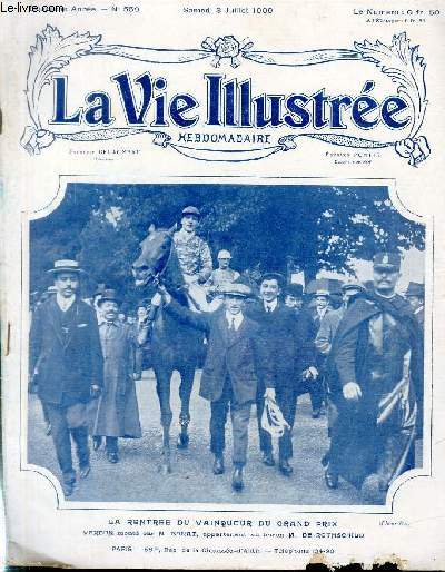 LA VIE ILLUSTREE N 559 - La rentre du vainqueur du Grand Prix, Verdun mont par M.Barat, appartenant au baron M.de Rothschild.