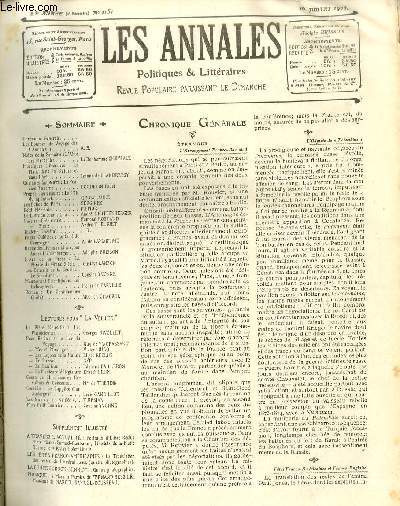 LES ANNALES POLITIQUES ET LITTERAIRES N 1151 (2e semestre)