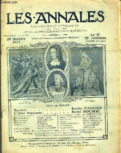 LES ANNALES POLITIQUES ET LITTERAIRES N 1479 Choses Vues - Les mienurs, par Sverine. A la houille, par Franois Fabi.