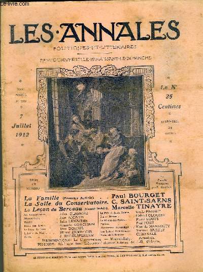 LES ANNALES POLITIQUES ET LITTERAIRES N 1515 Le Prince des Potes, par Pierre Louys.