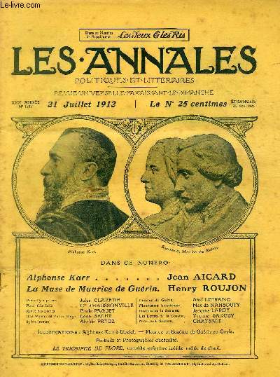 LES ANNALES POLITIQUES ET LITTERAIRES N 1517 Le Livre du jour - Victor Hugo et les Potes, par Lon Sch.