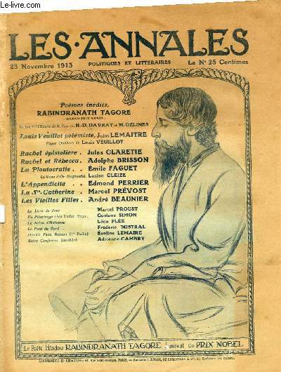 LES ANNALES POLITIQUES ET LITTERAIRES N 1587 Louis Veuillot, par Jules Lemaitre.
