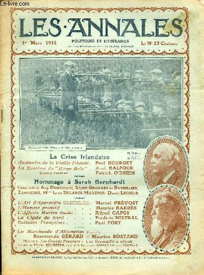 LES ANNALES POLITIQUES ET LITTERAIRES N 1601