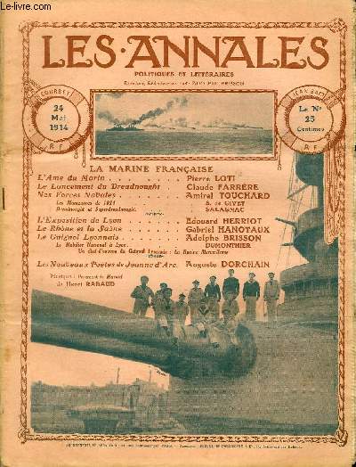 LES ANNALES POLITIQUES ET LITTERAIRES N 1613 La marine Franaise.