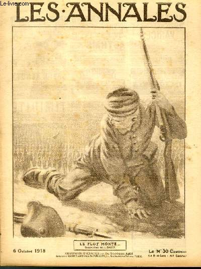 LES ANNALES POLITIQUES ET LITTERAIRES N 1841 Le flot monte (Composition de J. Bast).