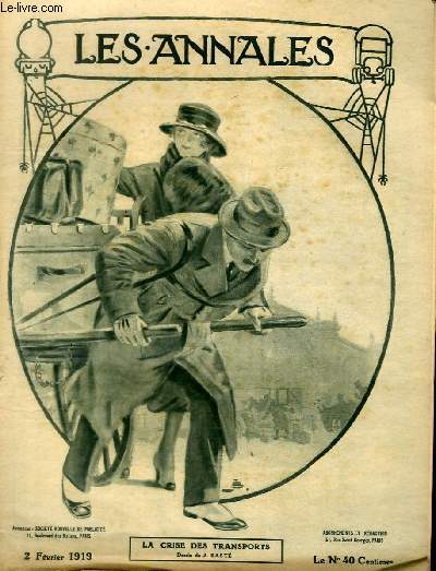 LES ANNALES POLITIQUES ET LITTERAIRES N 1858 La crise des transports (dessin de J. Bast).