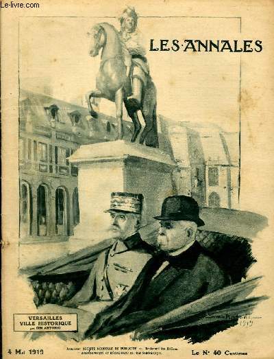 LES ANNALES POLITIQUES ET LITTERAIRES N 1871 Versailles ville historique, par Sim Antonio.