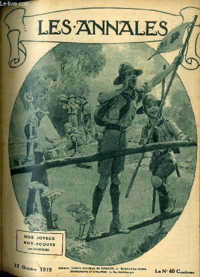 LES ANNALES POLITIQUES ET LITTERAIRES N 1894 Nos joyeux Boy-Scouts, par Henriquez.