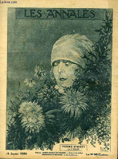 LES ANNALES POLITIQUES ET LITTERAIRES N 1906 Fleurs d'hivers, par A. Valle.