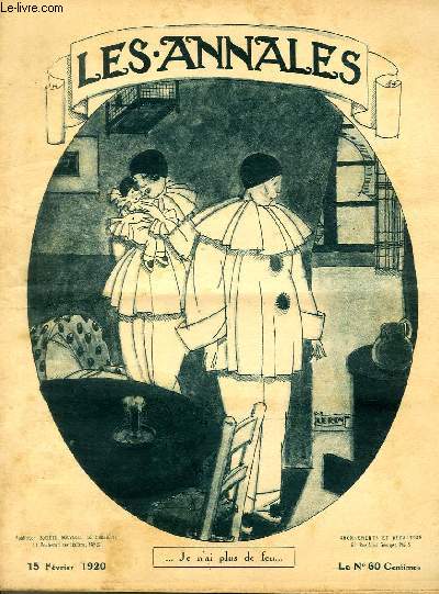 LES ANNALES POLITIQUES ET LITTERAIRES N 1912 Je n'ai plus de feu, par Leroy.