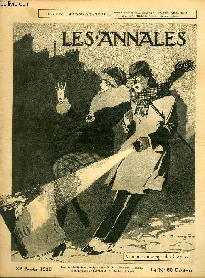 LES ANNALES POLITIQUES ET LITTERAIRES N 1913 Comme au temps des Gothas, par A. Rapeo.