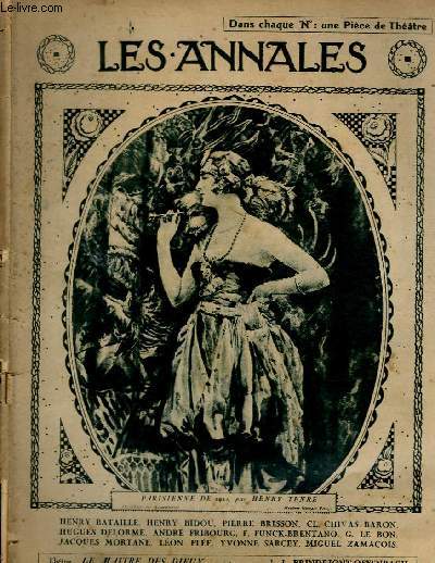 LES ANNALES POLITIQUES ET LITTERAIRES N 1967 Parisienne de 1921, par Henry Tenr (Galerie Georges Petit).