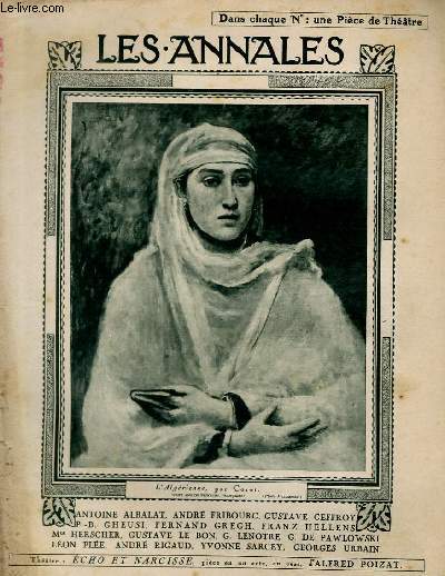 LES ANNALES POLITIQUES ET LITTERAIRES N° 2022 L'Algérienne, par Corot (Cent ans de peinture française).