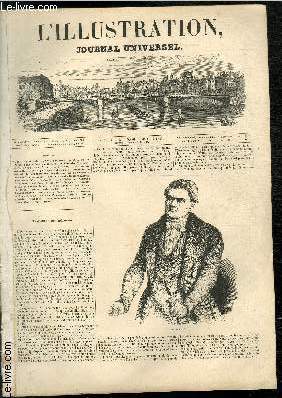 L'ILLUSTRATION JOURNAL UNIVERSEL N 15 - Troubles en Irlande. Portrait d'O'Connell. - Courrier de Paris.-Salle de Concerts de la rue de la Victoire. OSalutaris de Palestrina ; Vue de la Salle des Concerts. - La Cour du Grand-Duc, nouvelle, par Eugne Guin